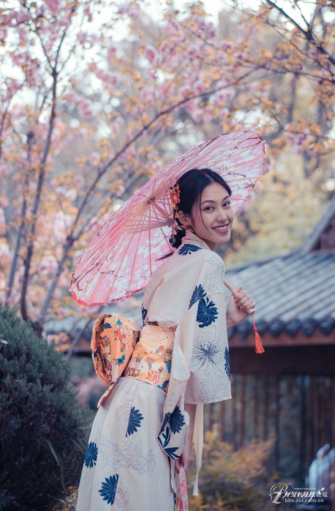 复兴岛公园最后的晚樱