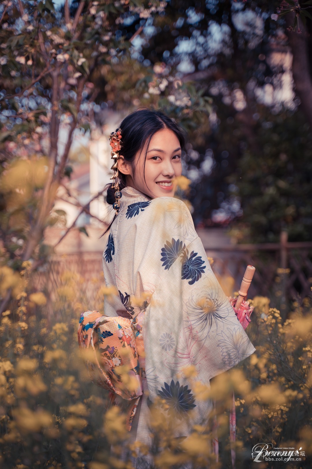 复兴岛公园最后的晚樱