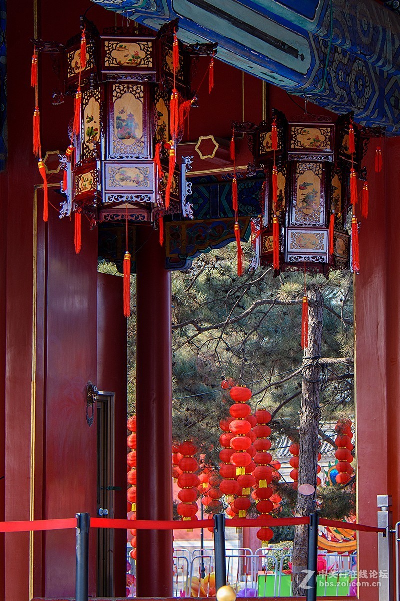 圆明园灯会游
