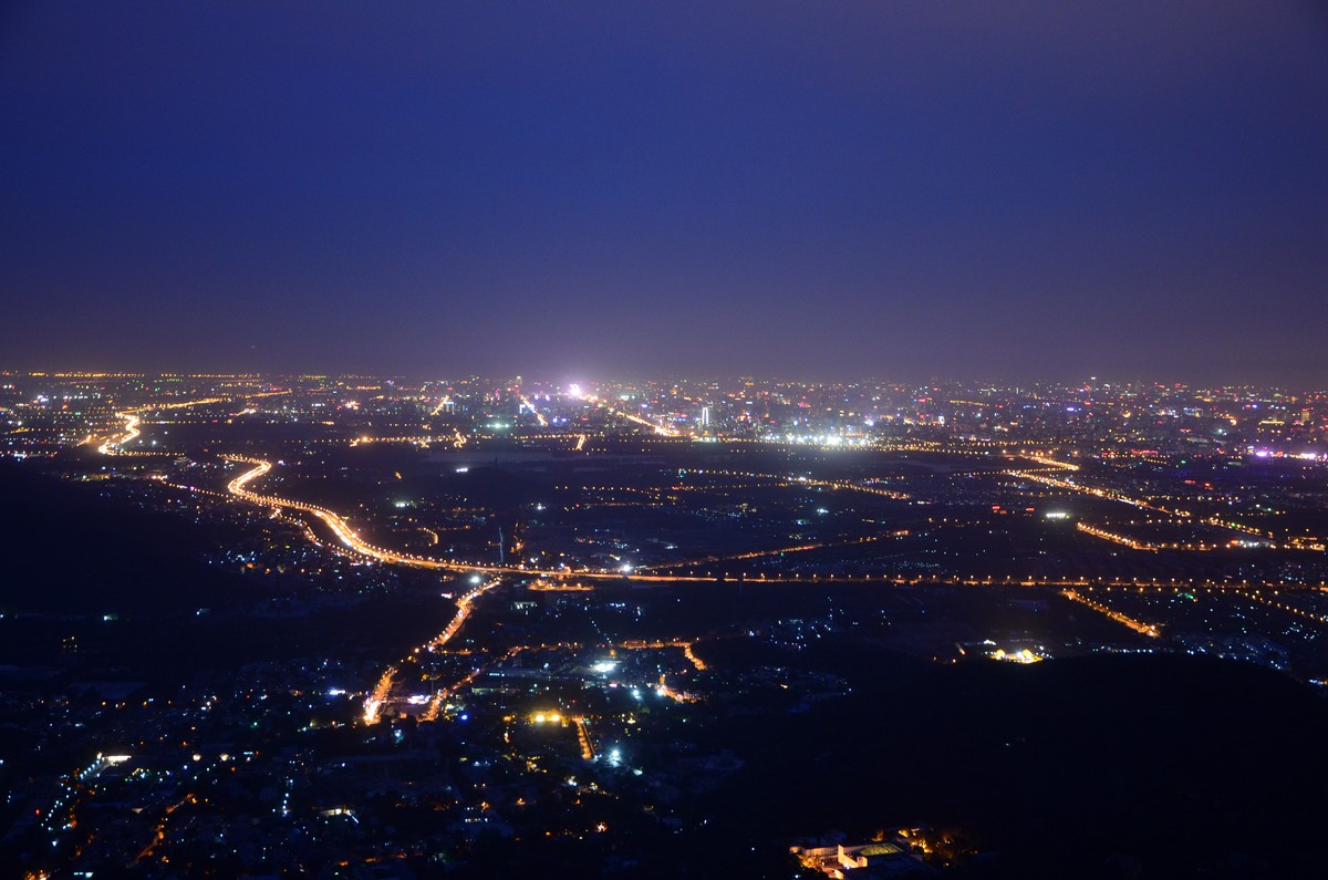 香山香炉峰学习拍夜景