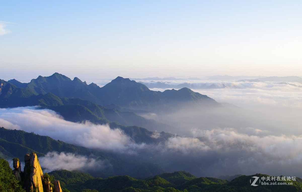 大老岭国家森林公园天柱峰看云海看日出