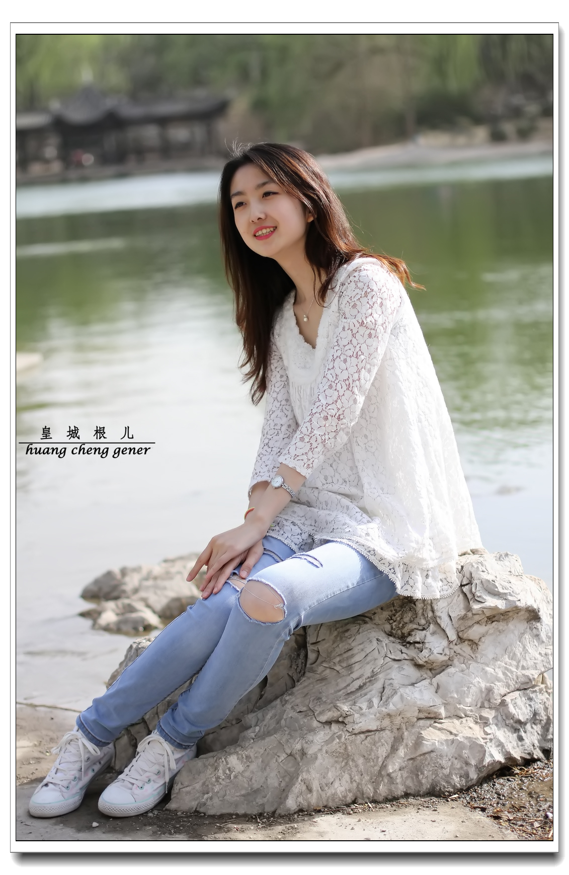 陶然亭公园拍美女