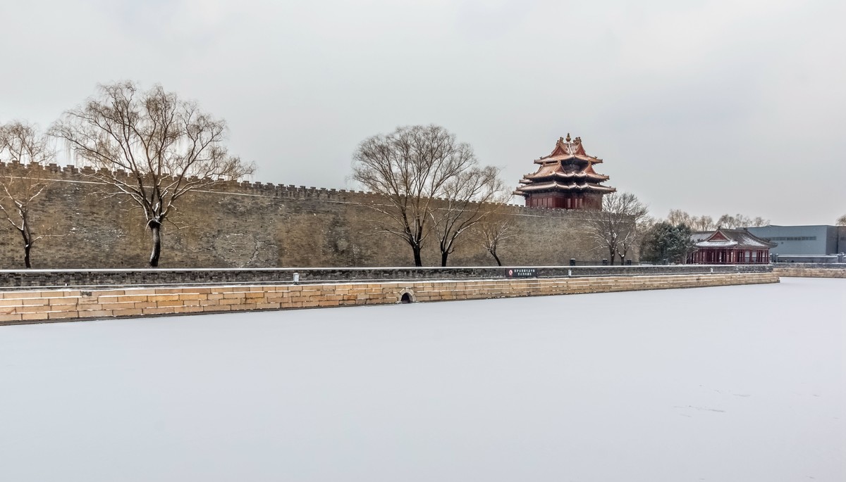 故宮角樓神武門雪景201902123