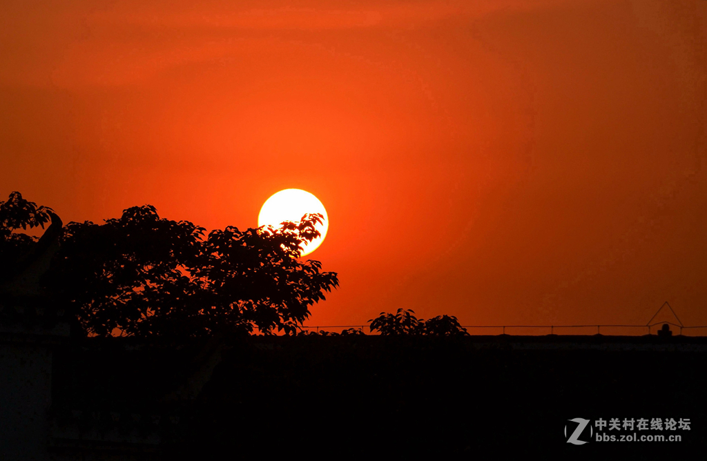 三河古镇之日落！