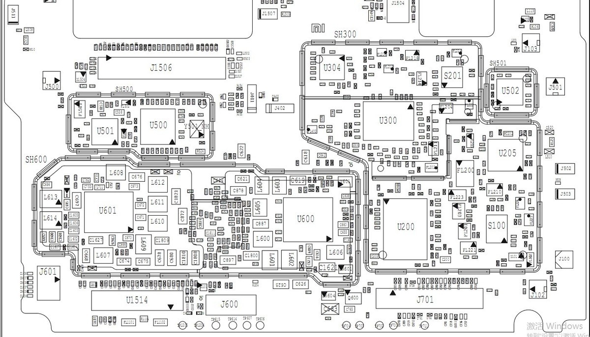 小米note2/note3/小米play手机维修图纸 主板线路图 电路原理图纸