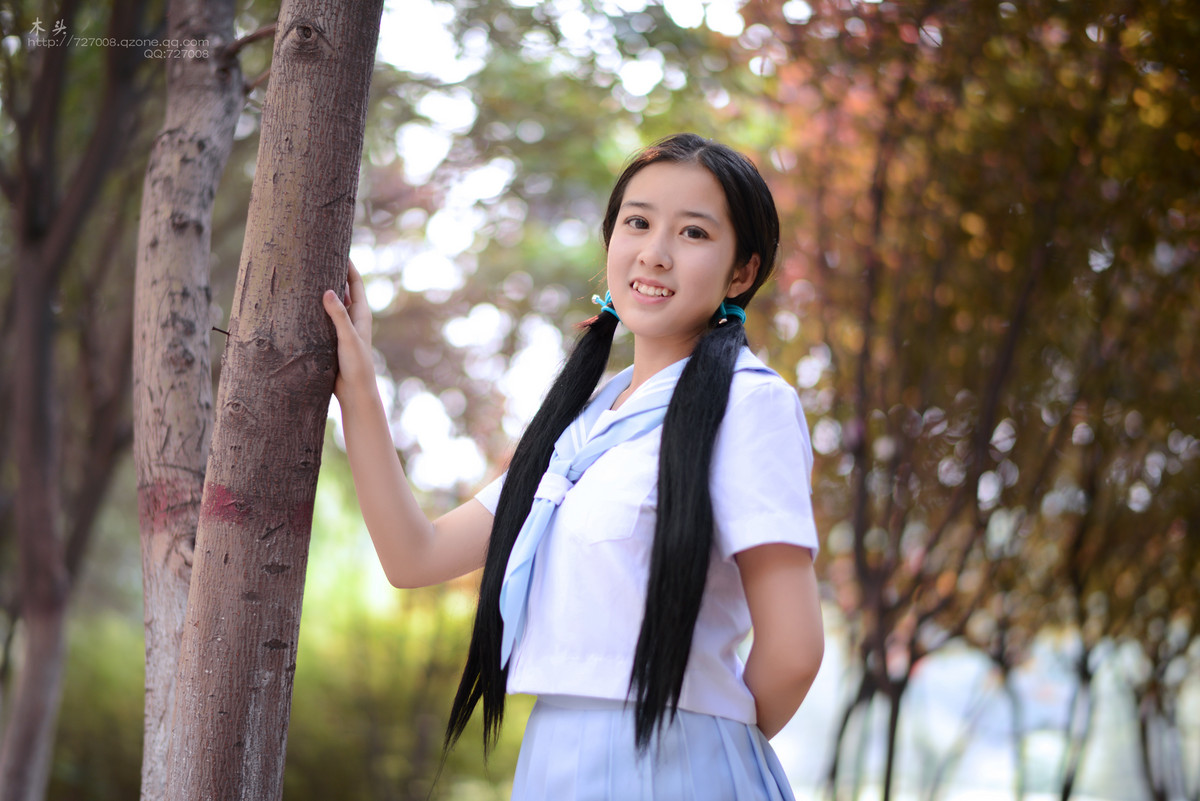 尼康58 1.4G试镜  外拍小美女千琴