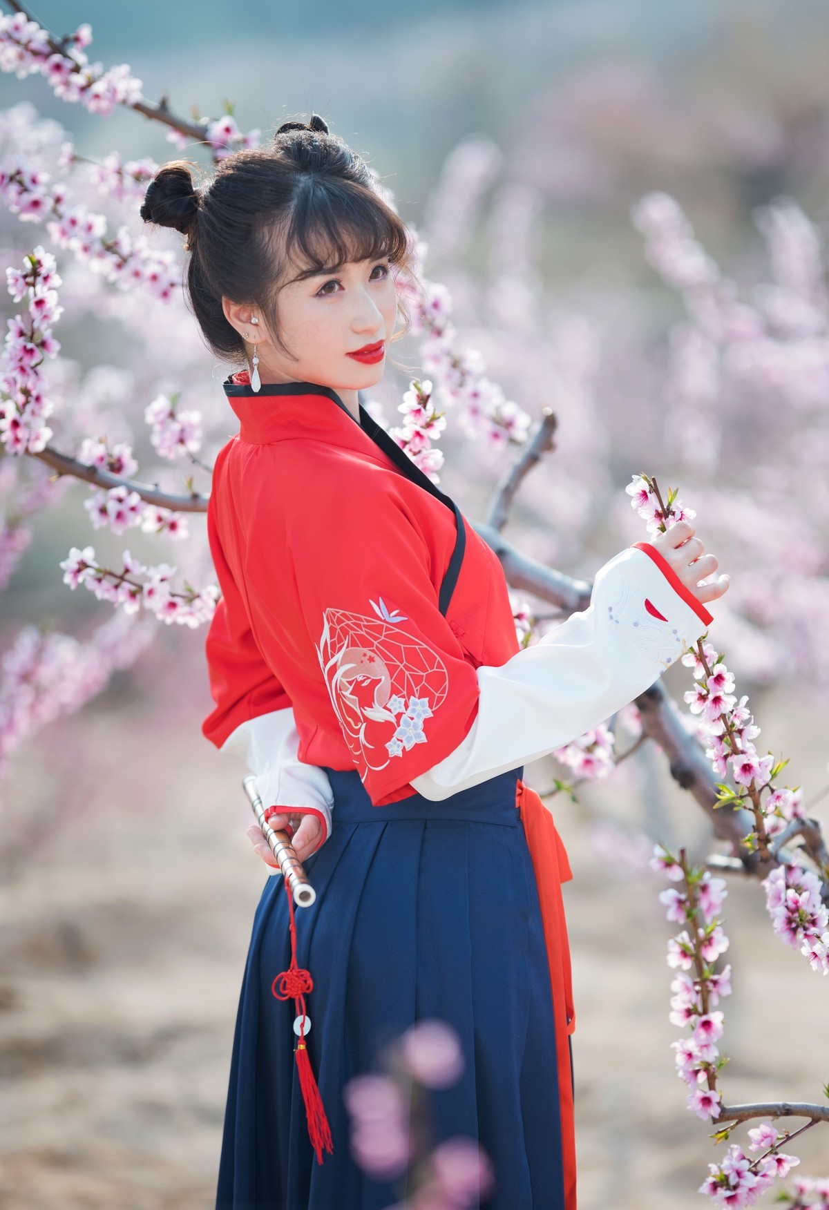 人面桃花相映红