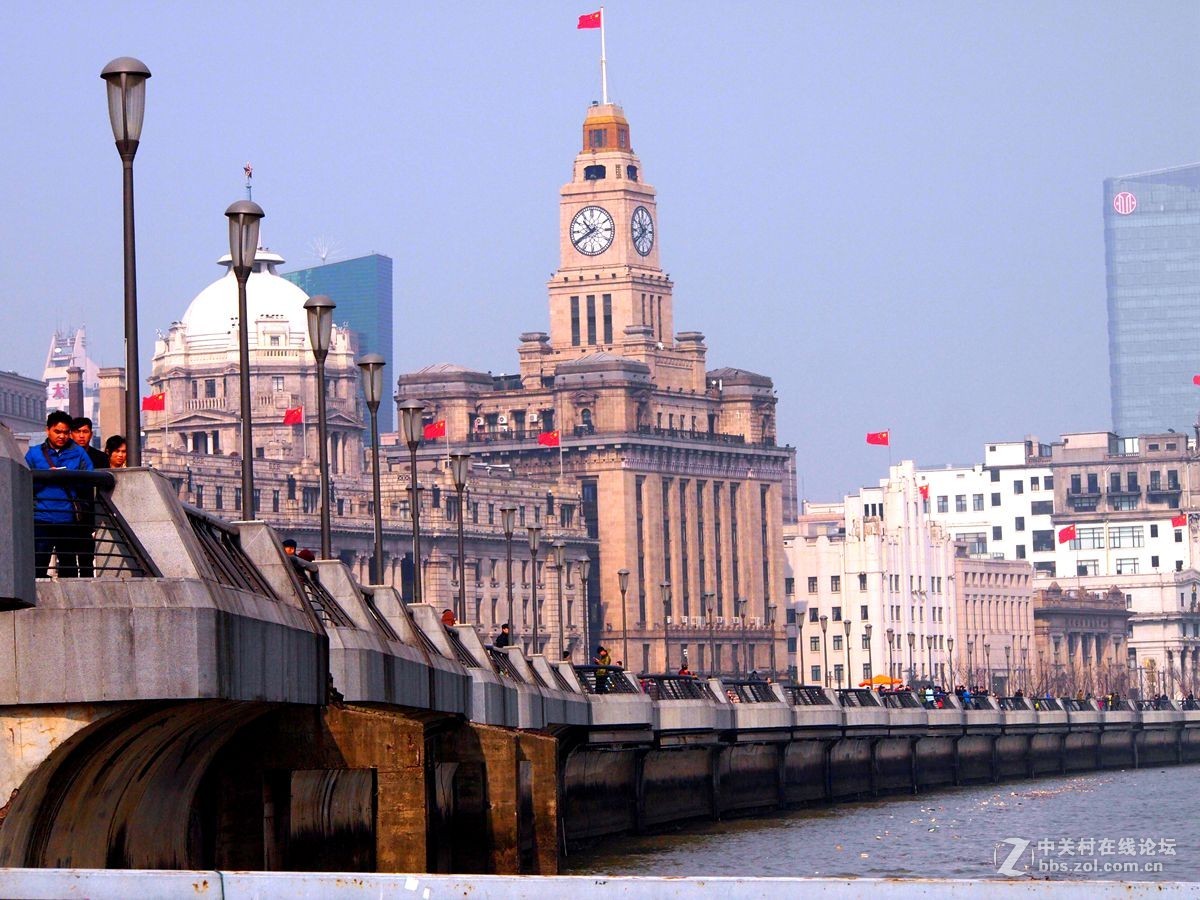 回顾95春节上海外滩建筑景观