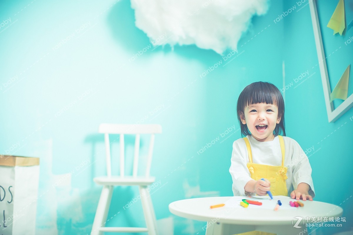 上海Rainbow Baby高端儿童摄影（纸飞机室内拍摄）