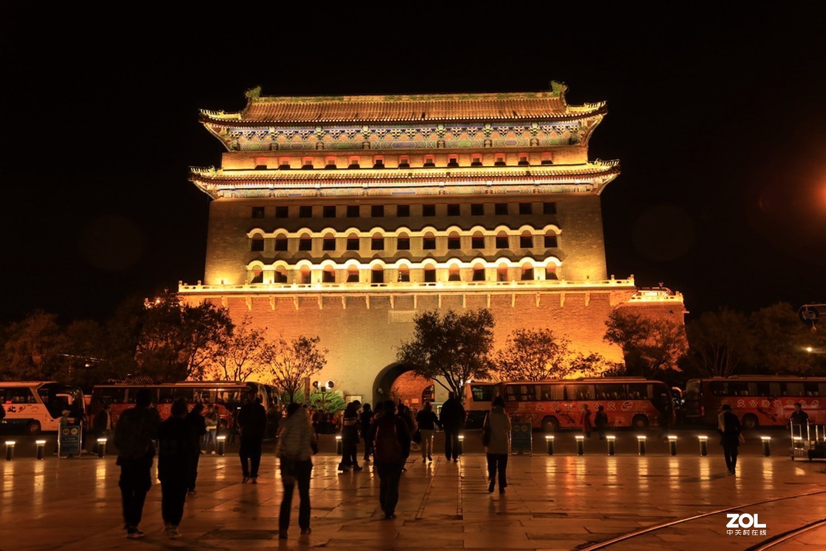 重游北京—前门鲜魚口、大栅栏夜景（4）—正阳门-中关村在线摄影论坛