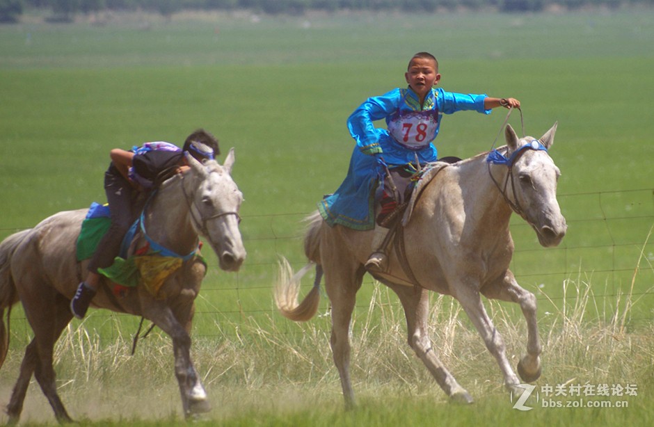 记.西乌珠穆沁旗草原文化节-少年赛马