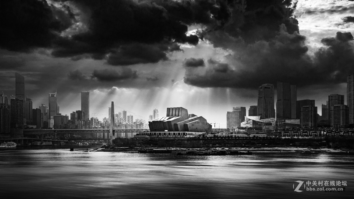 重庆渝中半岛黑白记忆