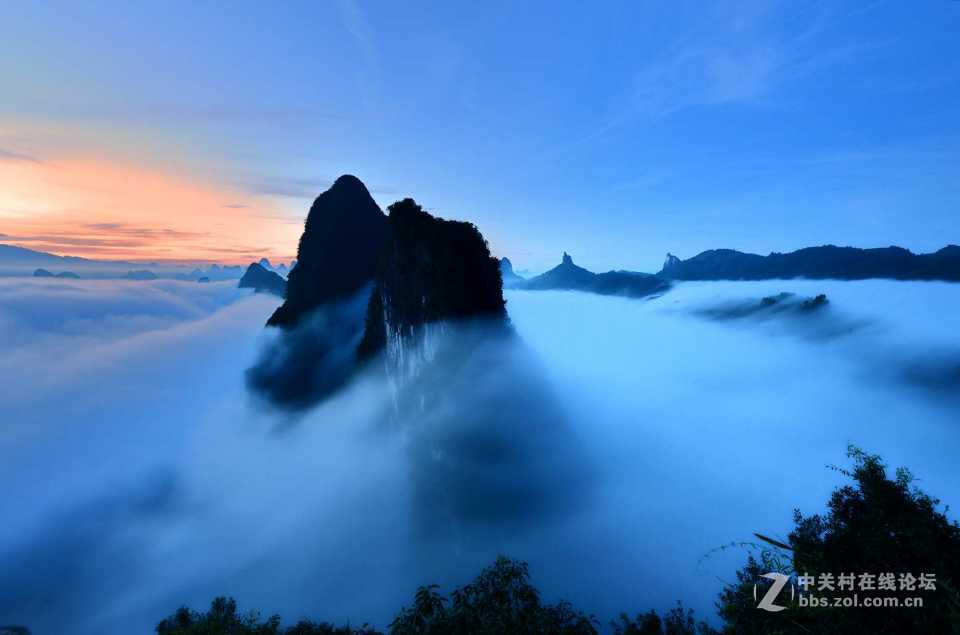 桂林兴坪和八角寨的风光好美