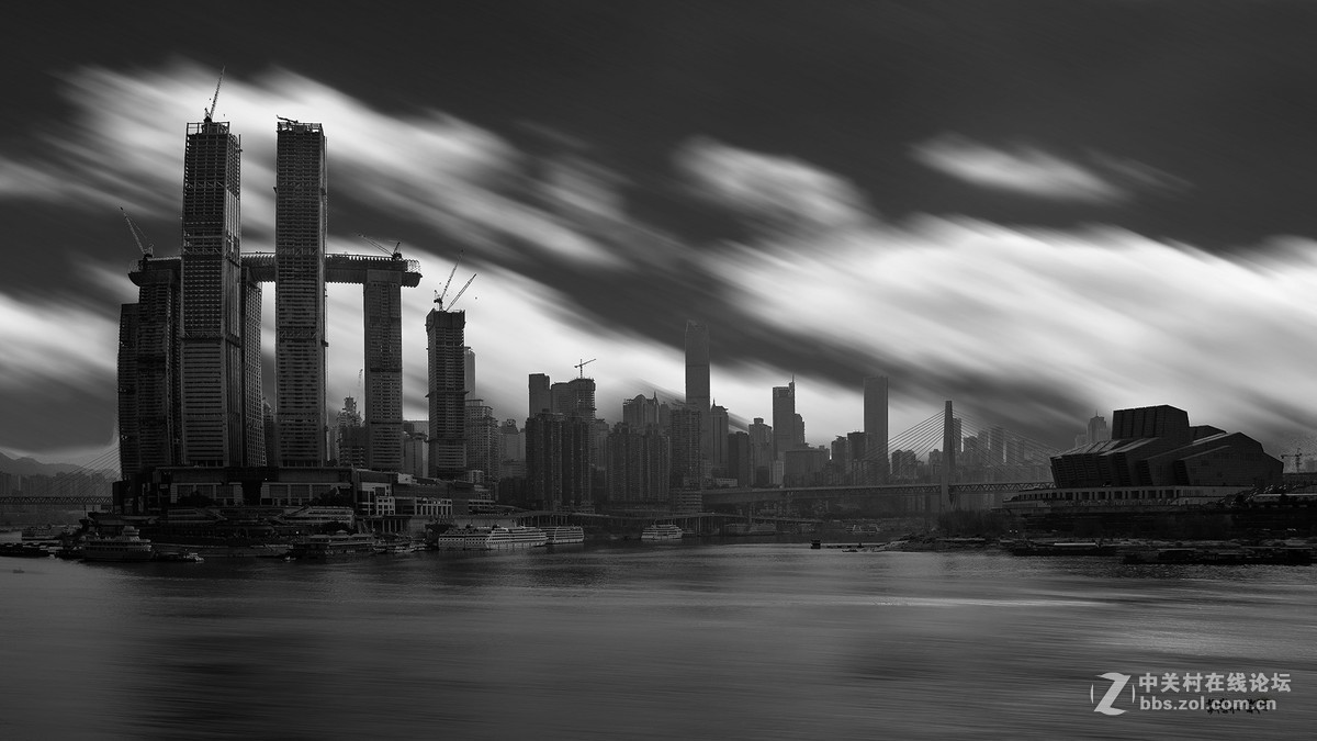 重庆渝中半岛黑白记忆