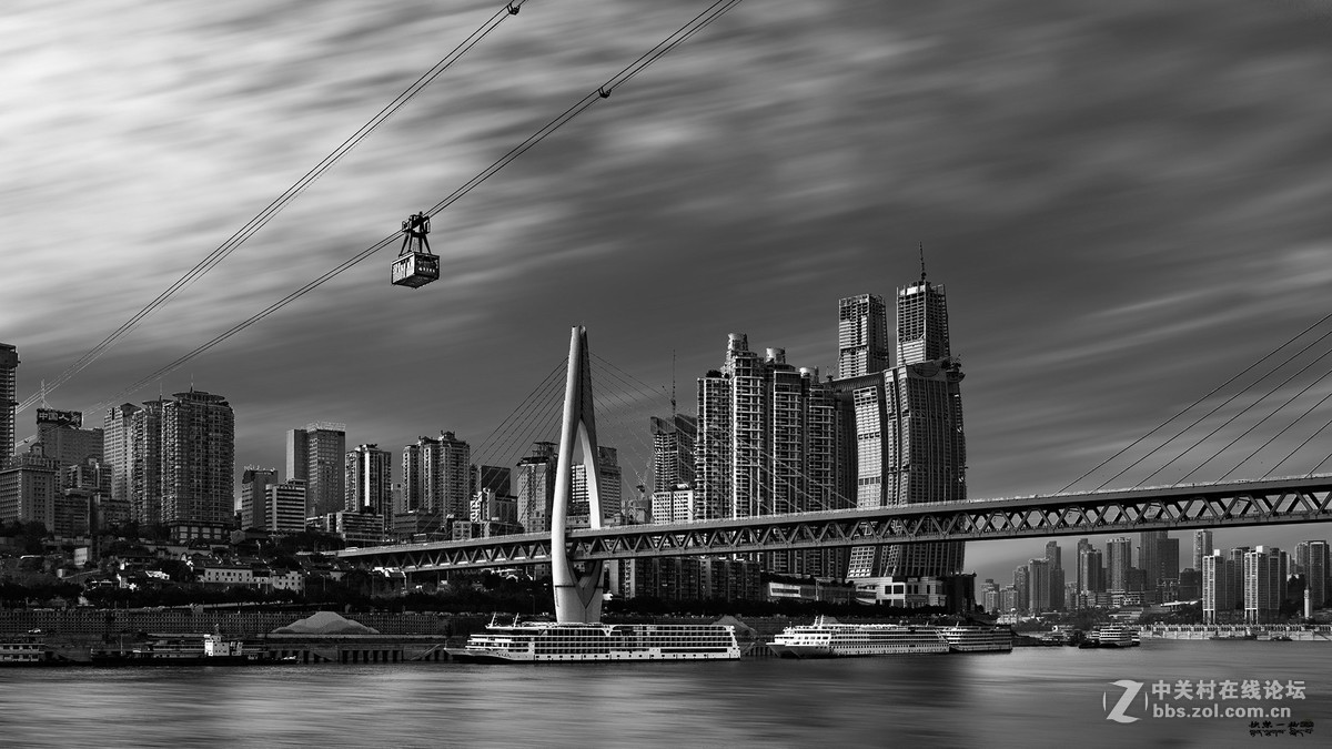 重庆渝中半岛黑白记忆