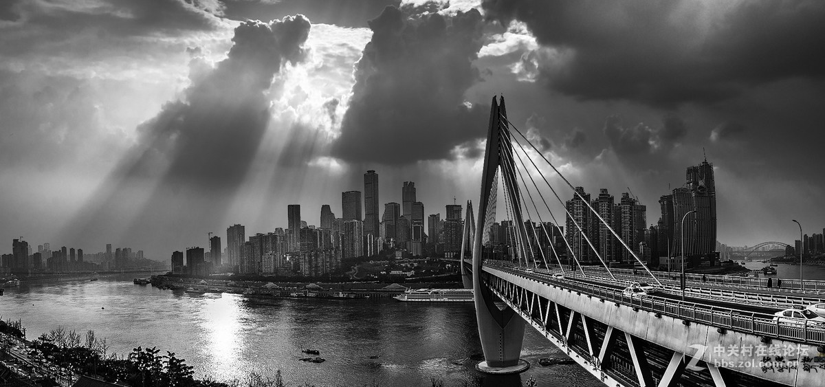 重庆渝中半岛黑白记忆