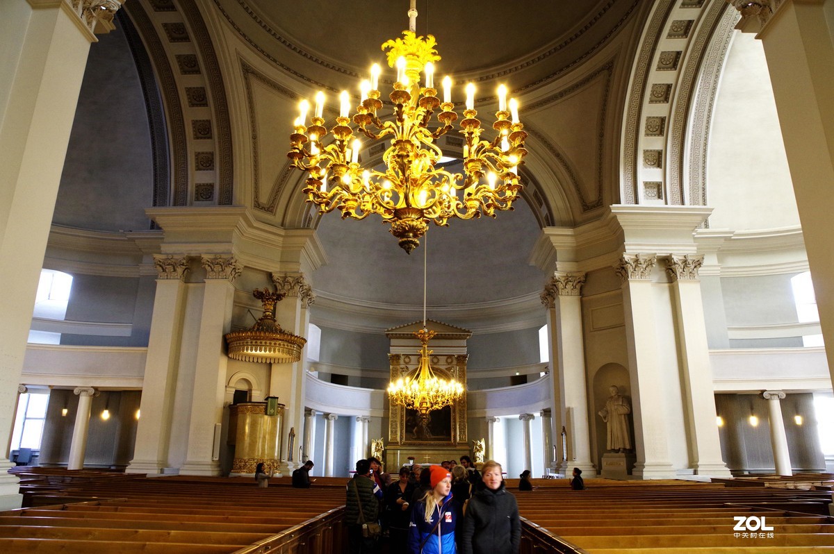 芬兰----首都赫尔辛--基乌斯别斯基大教堂，赫尔辛基大教堂，岩石教堂。