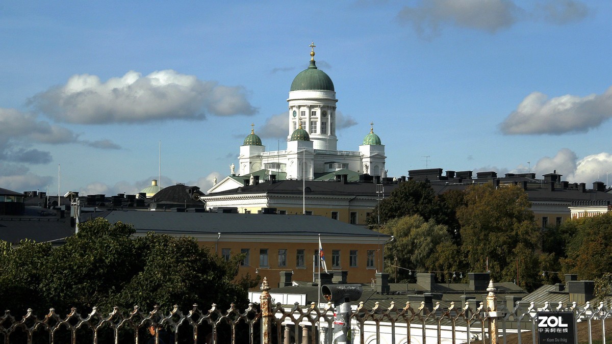 芬兰----首都赫尔辛--基乌斯别斯基大教堂，赫尔辛基大教堂，岩石教堂。