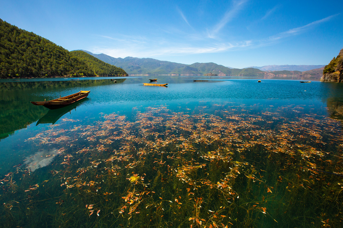 泸沽湖女神湾——泸沽湖景色最美的地点之一！