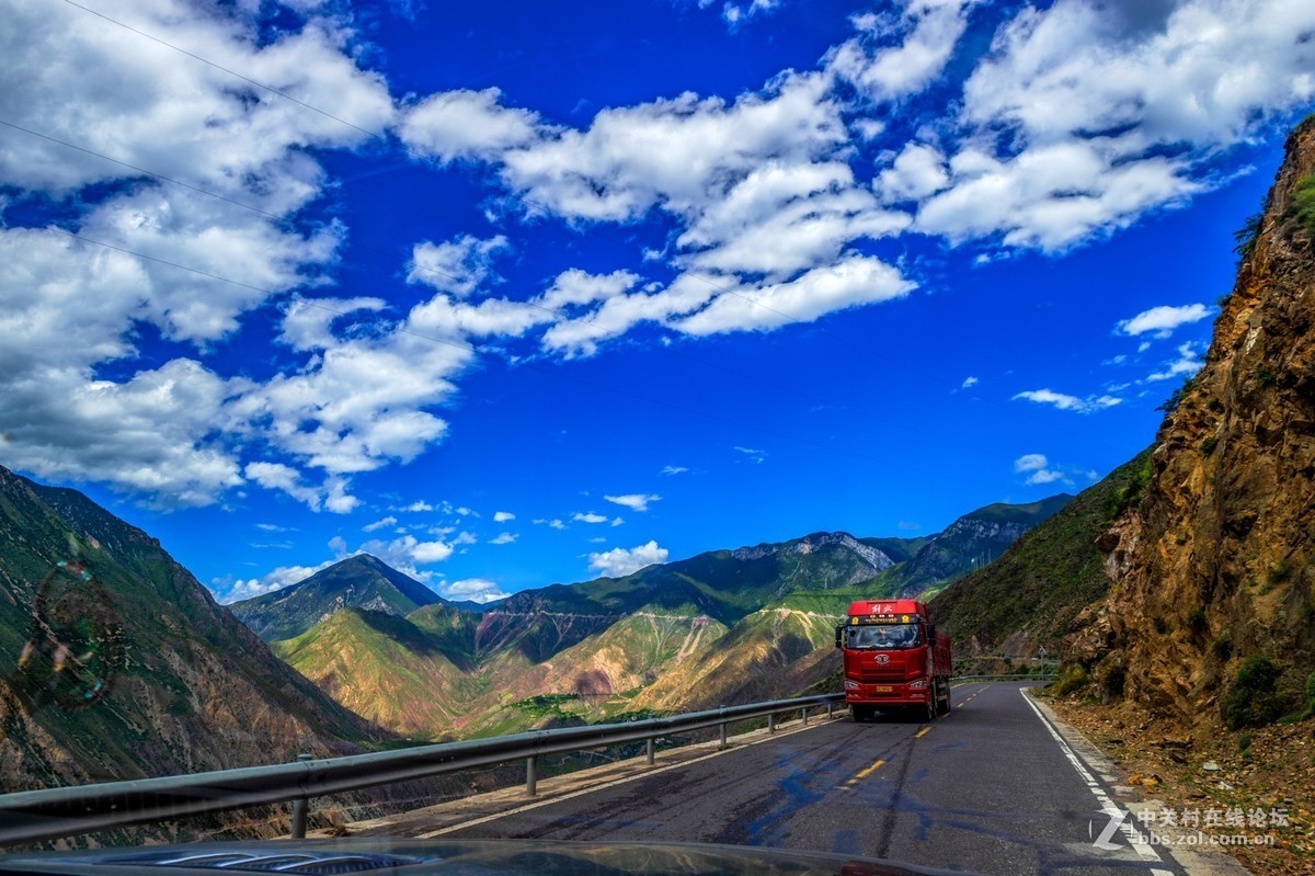 風光在路上車內抓拍的西藏旅遊沿途風光風景記實續