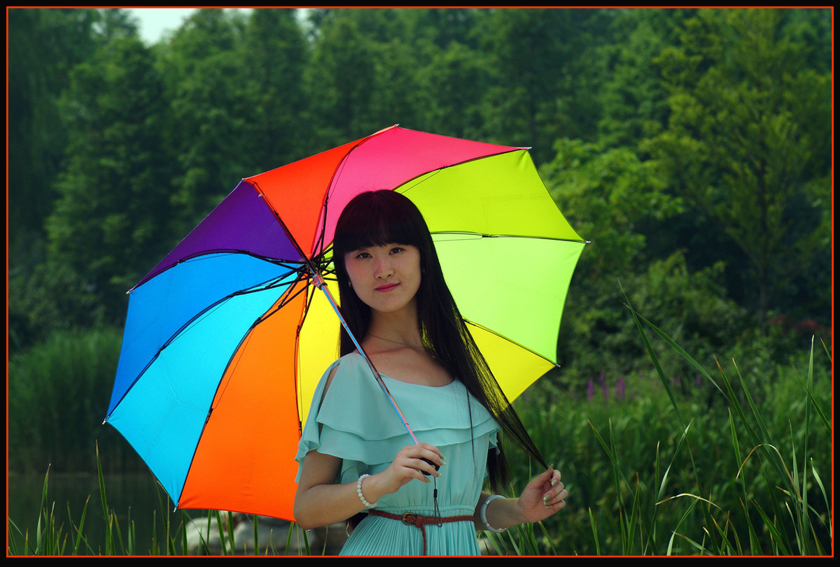 几片公园外拍人像