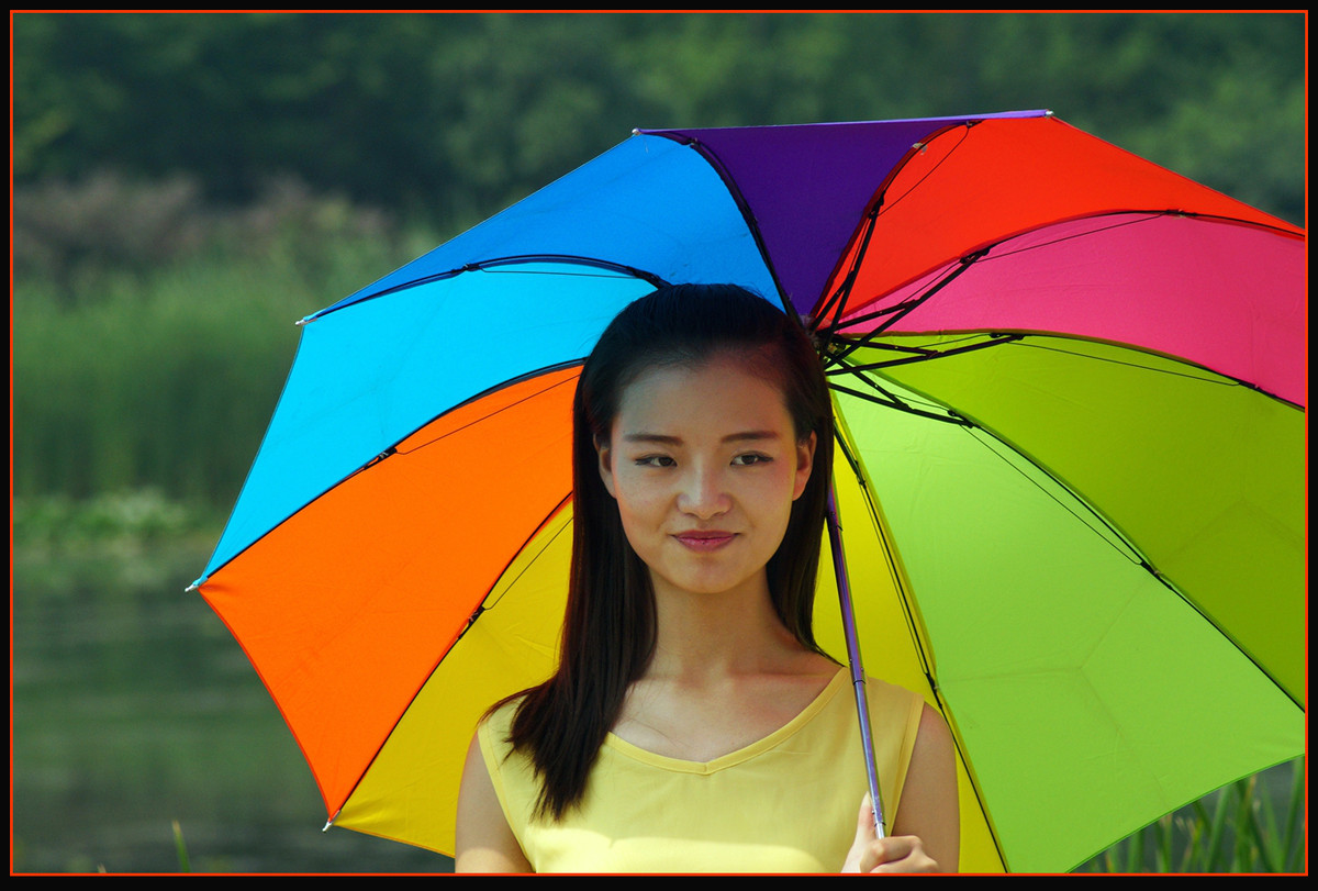 几片公园外拍人像