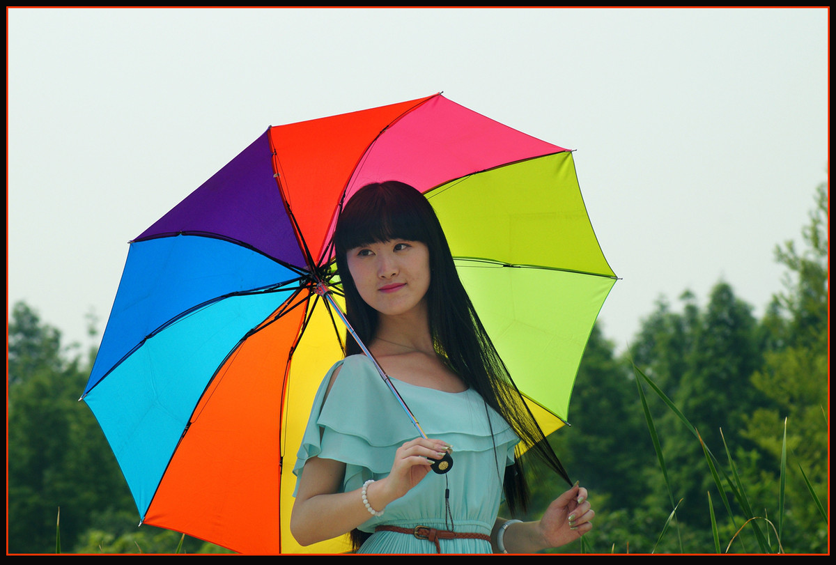 几片公园外拍人像