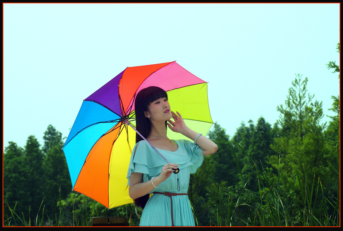 几片公园外拍人像