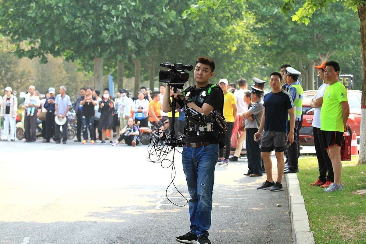 河北省沧州市马拉松比赛拍片