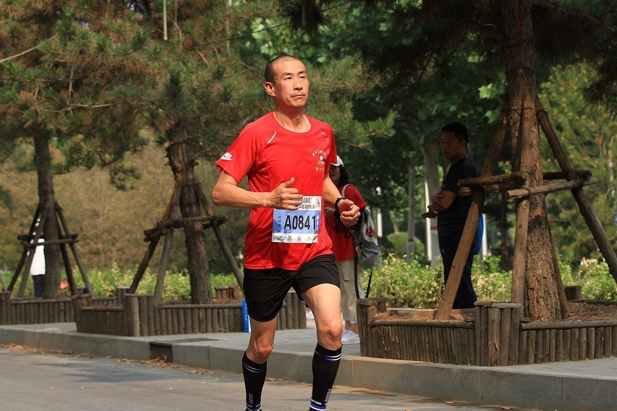 河北省沧州市马拉松比赛拍片