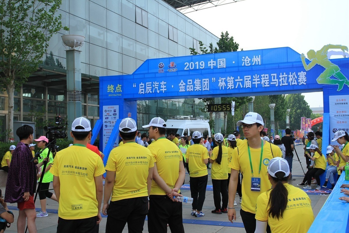 河北省沧州市马拉松比赛拍片