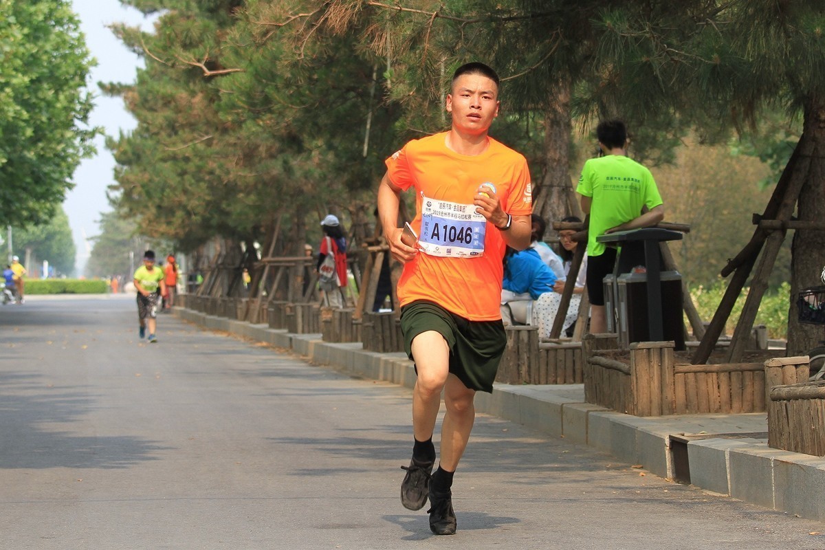 河北省沧州市马拉松比赛拍片