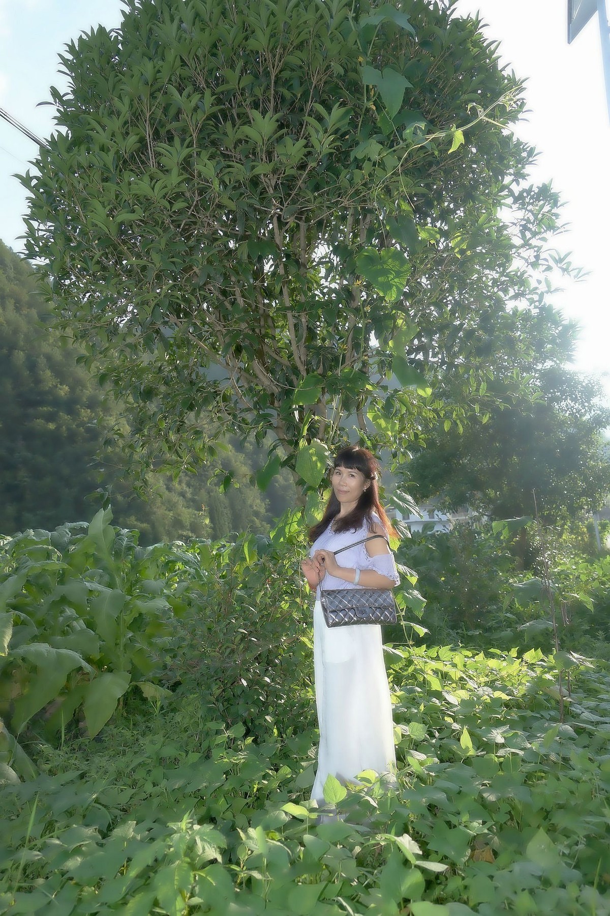 环境人像外拍山野梅美女开心在琴台公园