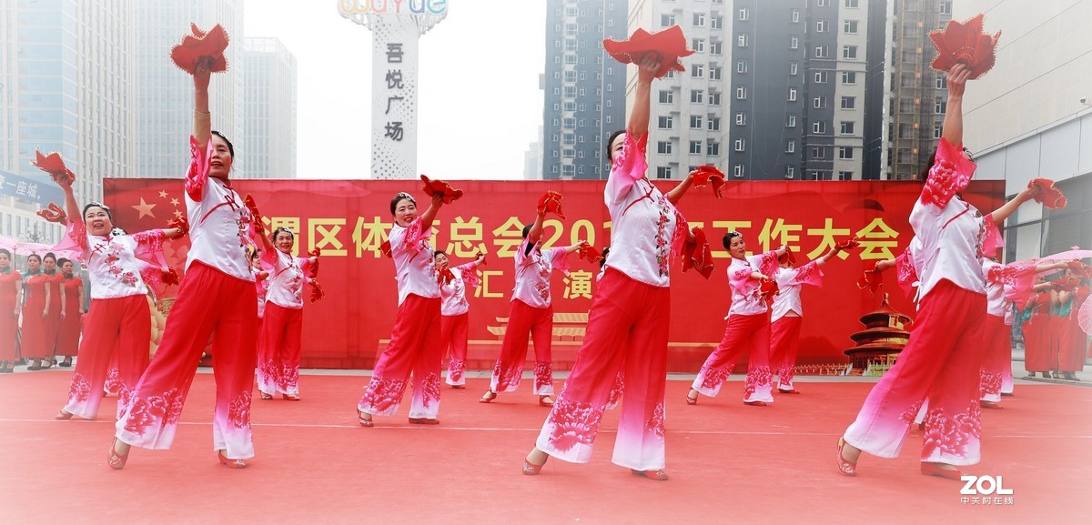吾悦广场拍舞蹈手帕舞表演《9》