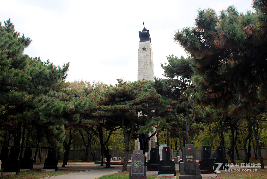 蘇軍烈士陵園蘇聯紅軍烈士永垂不朽位於瀋陽抗美援朝烈士陵園進門右側