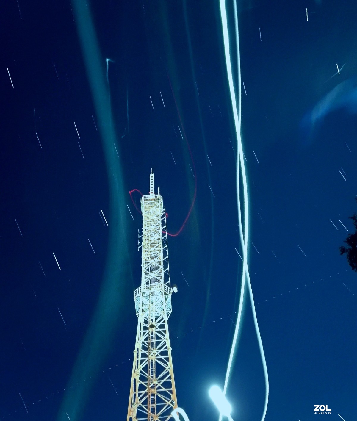 6400套机和华为拍星轨图片对比