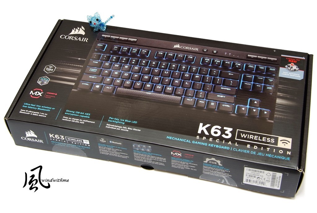 CORSAIR首款无线电竞K63 Wireless特别版机械式键盘开箱