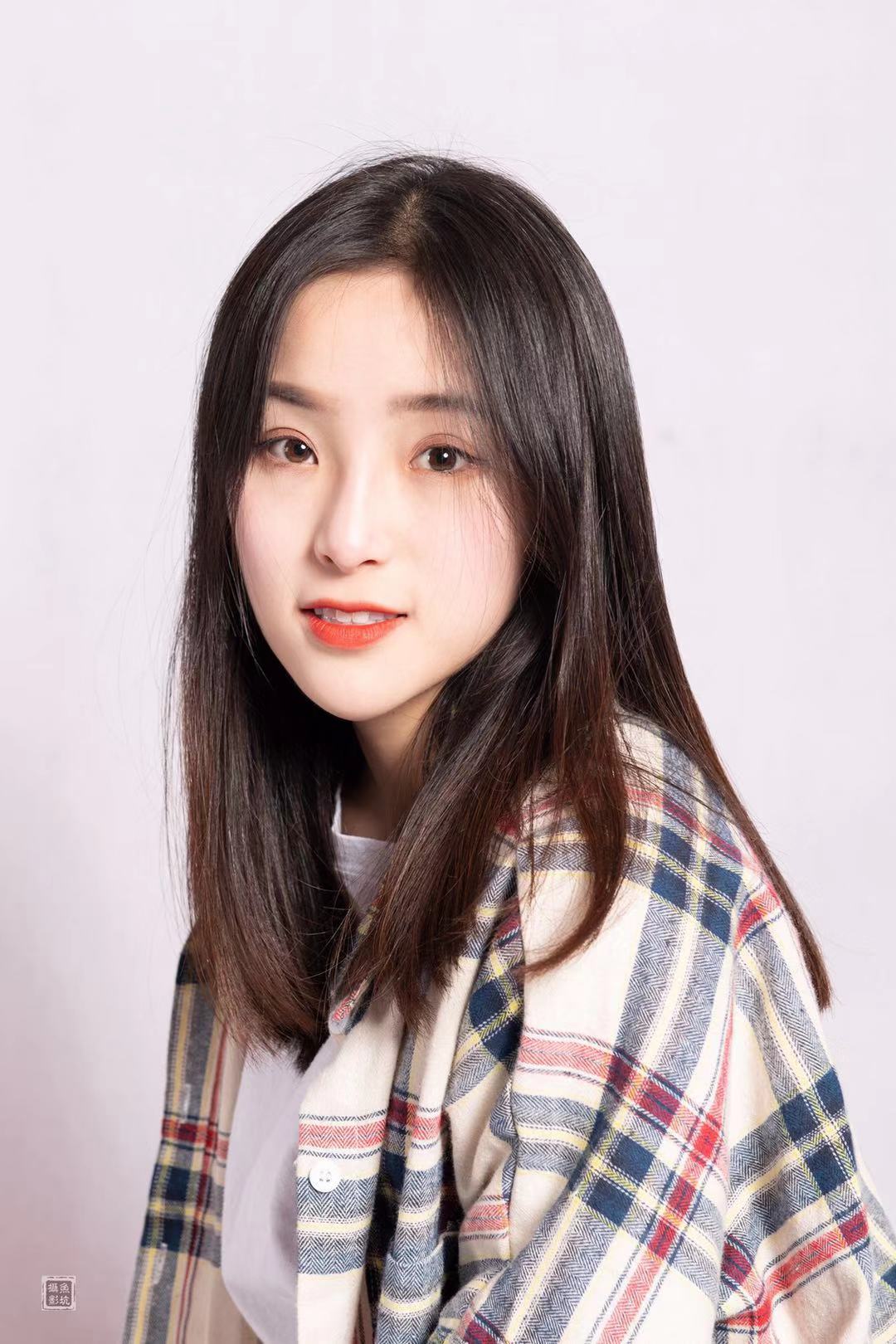 棚拍 播音专业大二学生