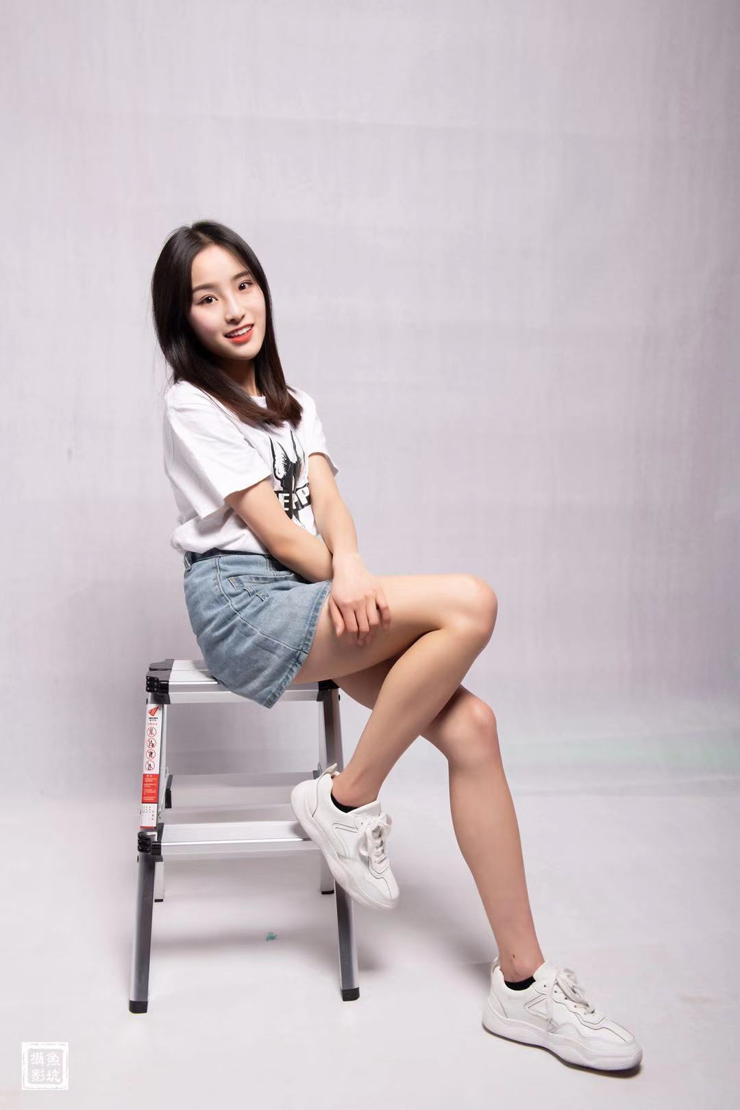 棚拍 播音专业大二学生