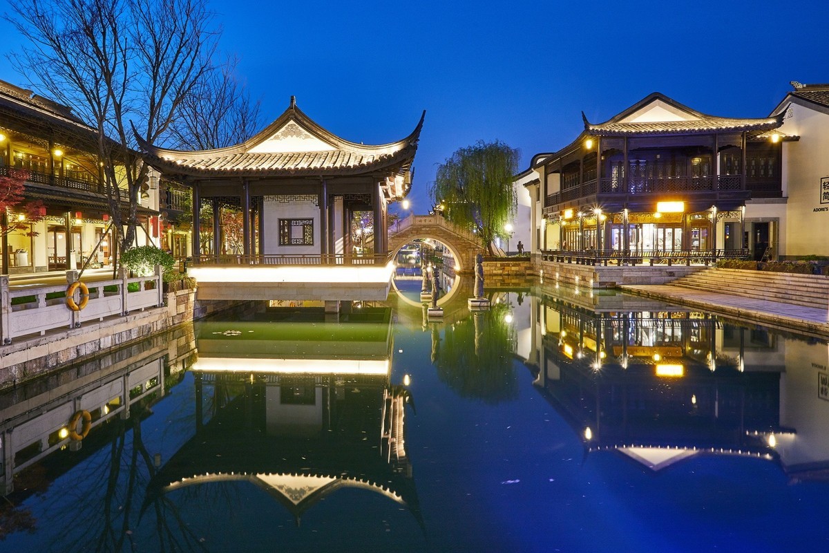 嘉善新西塘越里夜景