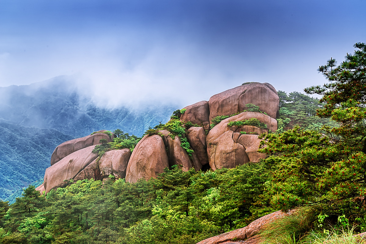 江南行  （28） 《九华山龙台风光》
