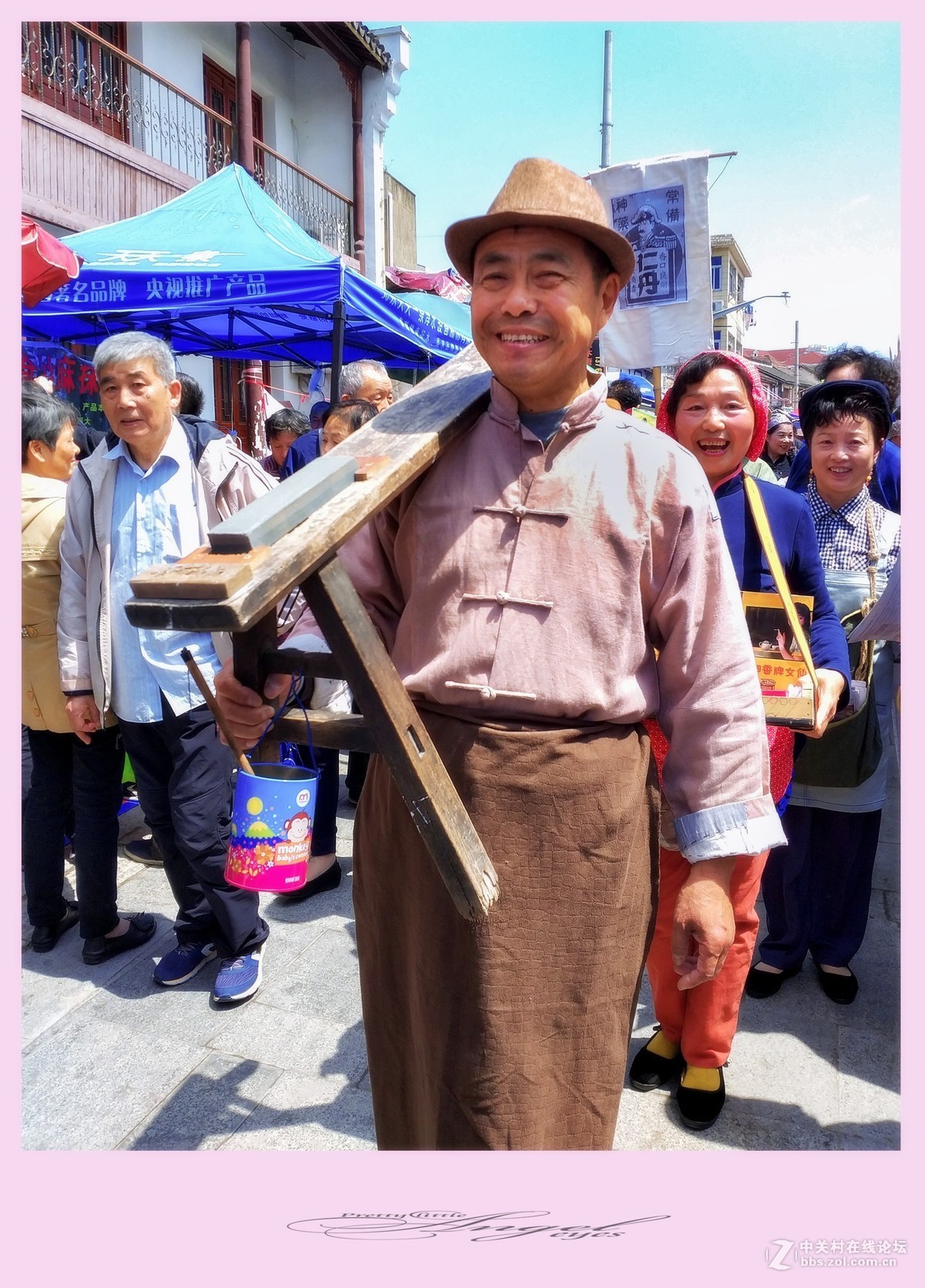 三林塘庙会手机扫拍