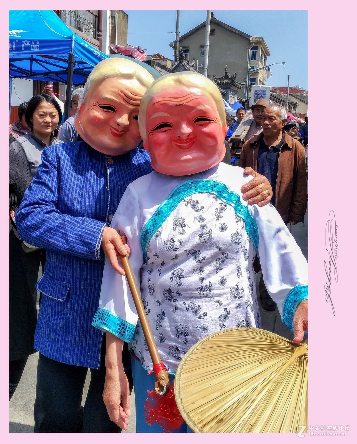 三林塘庙会手机扫拍