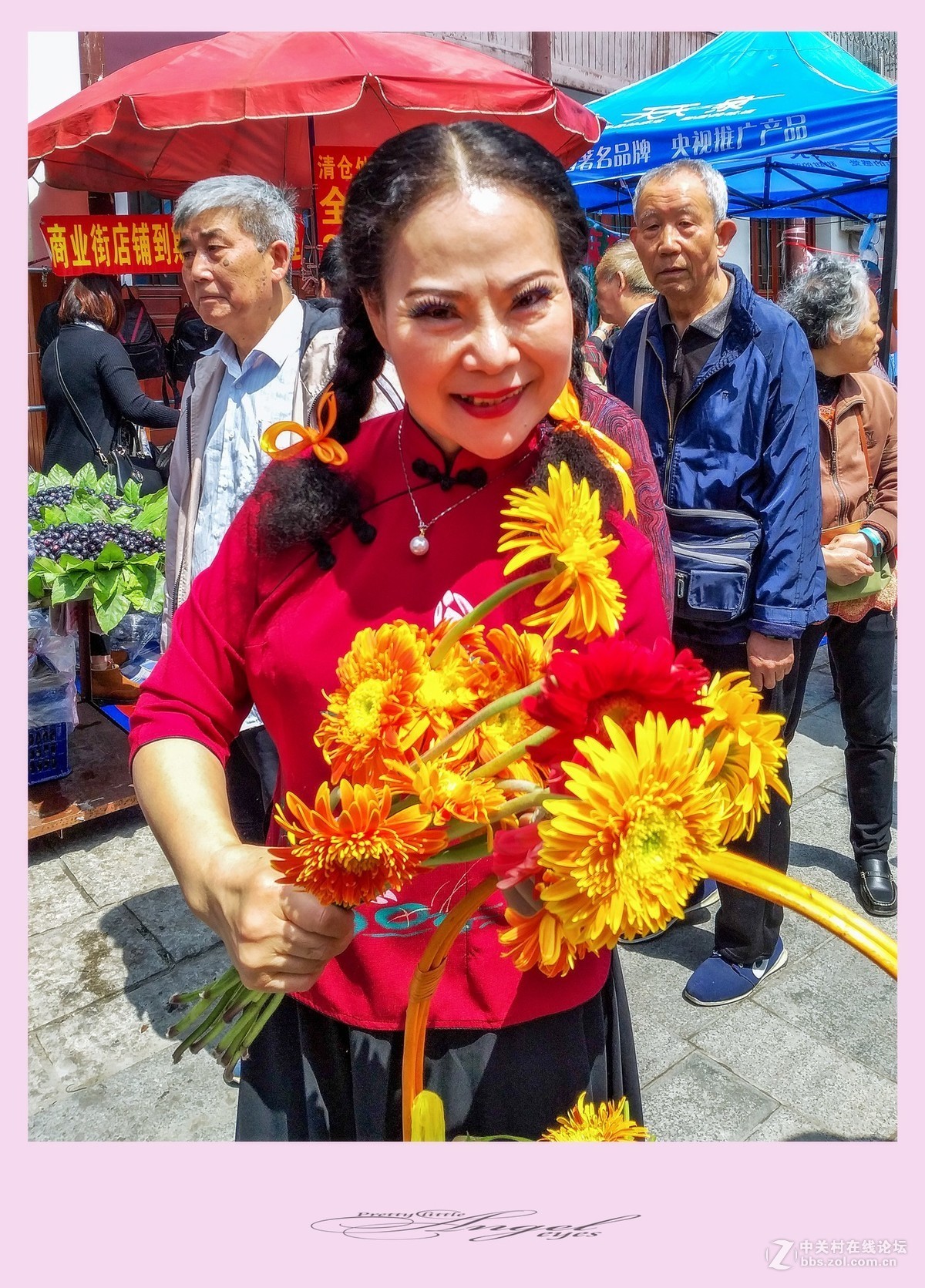 三林塘庙会手机扫拍