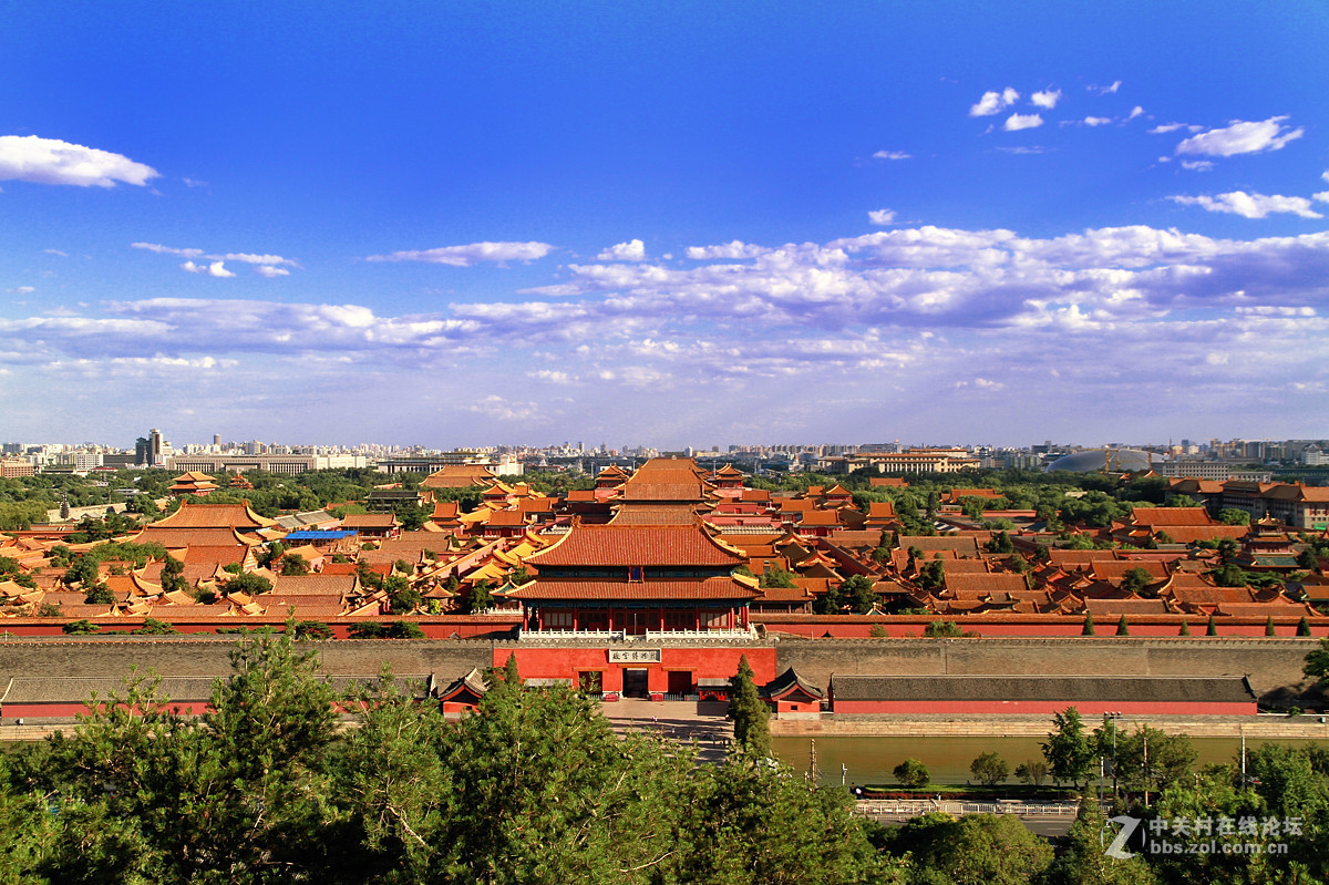 美麗北京故宮外景一