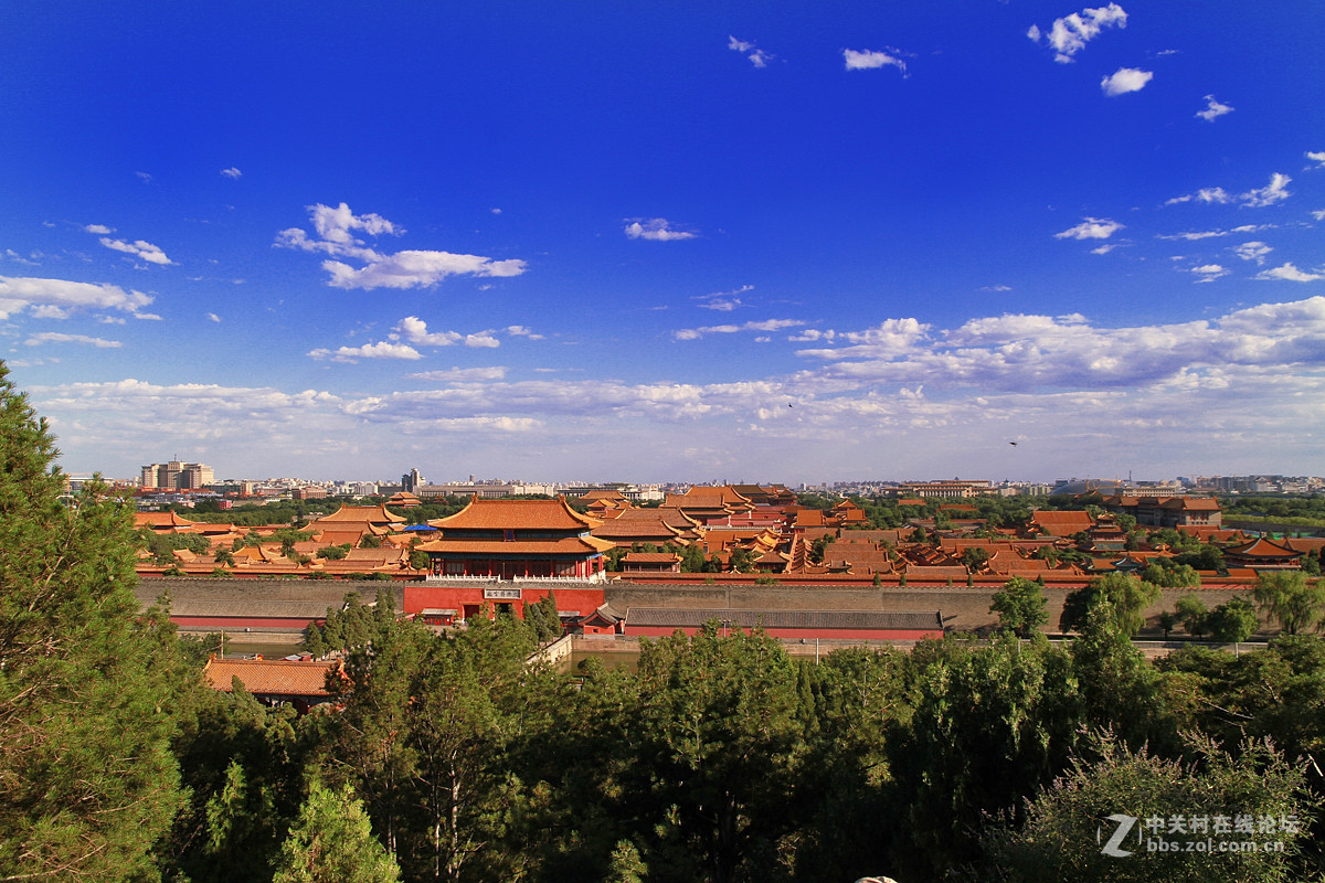 美麗北京故宮外景一