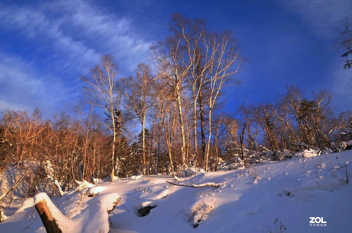 老片——雪路日落时