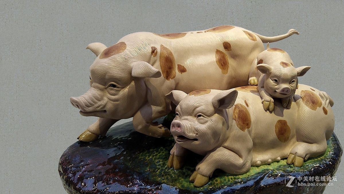 2019年手机【11】---石湾公仔－陶猪（三）