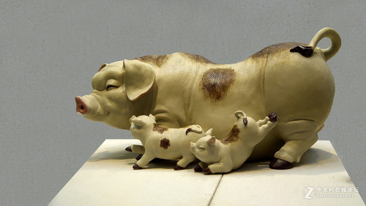 2019年手机【11】---石湾公仔－陶猪（三）