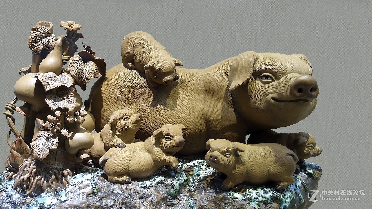 2019年手机【11】---石湾公仔－陶猪（三）